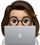 A person from computer peeping.