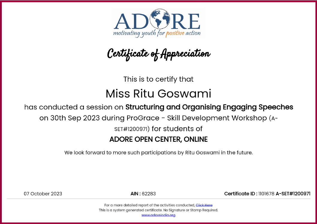 Structuring and Organising Engaging Speeches